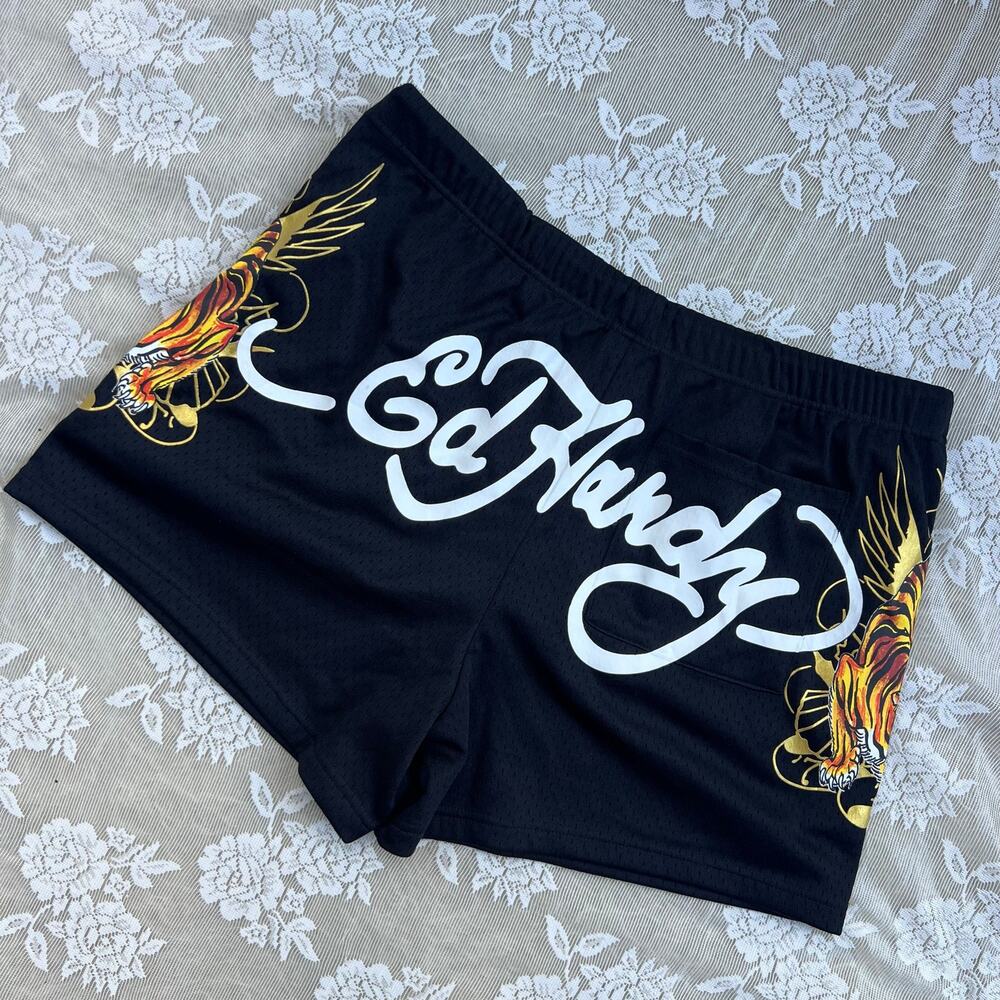 Ed Hardy Tiger Mesh Shorts – Size XL